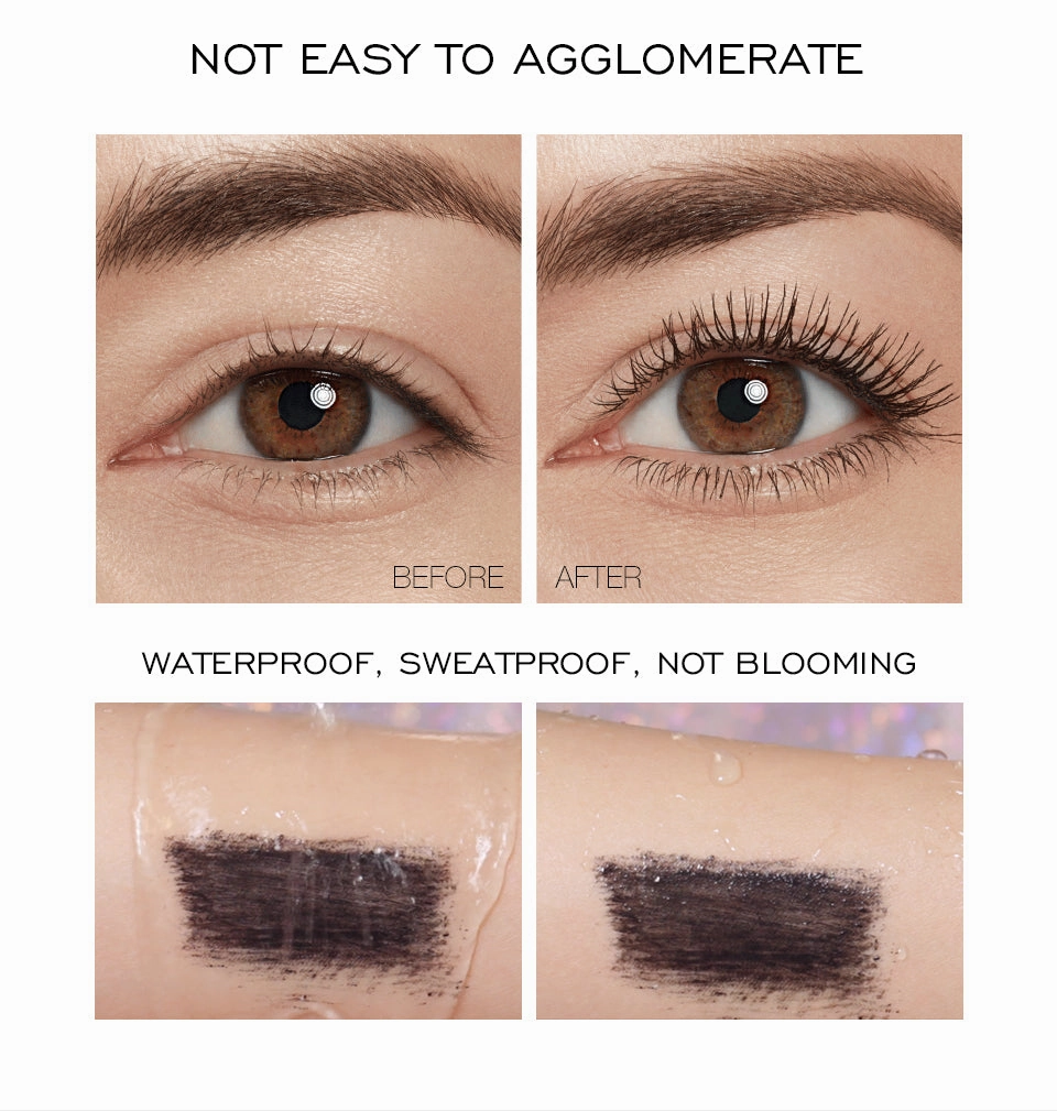 O.TWO.O  Hot sales Waterproof 3D silk fiber mascara with white leather tube design