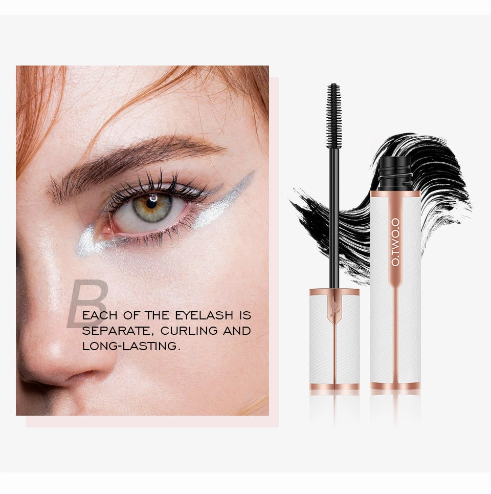 O.TWO.O  Hot sales Waterproof 3D silk fiber mascara with white leather tube design