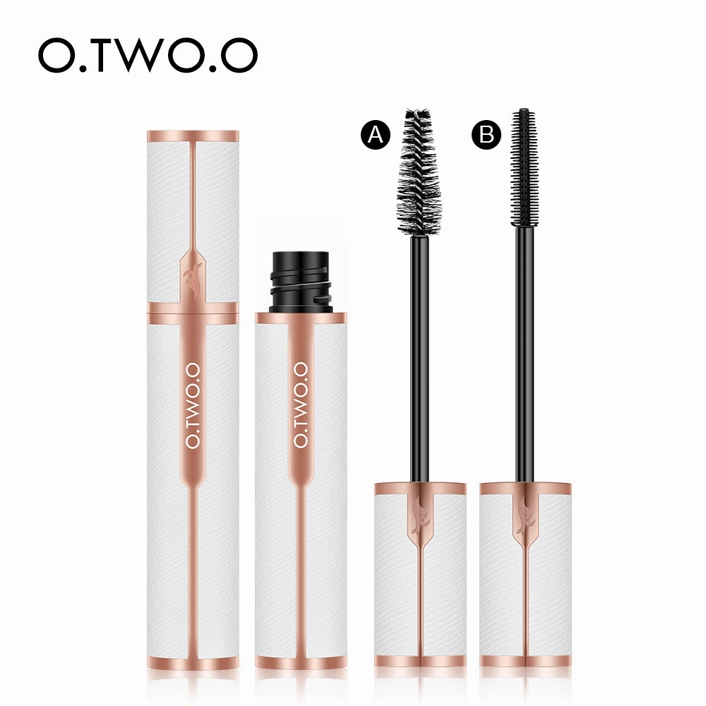 O.TWO.O  Hot sales Waterproof 3D silk fiber mascara with white leather tube design