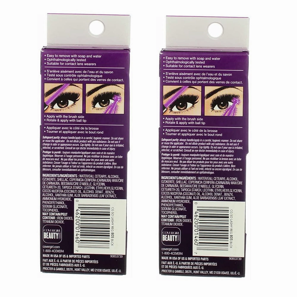 Pack of 2 CoverGirl So Lashy blast PRO Mascara, Black 805