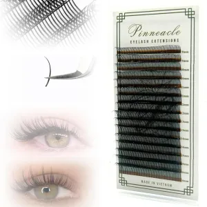 Promade Wet Narrow Fans | Premade Spikes | 5D Spike Flat Base For Wispy, Wet Mascara Lash, Anime Lash Extensions | For Professional Lash Extension | Pinneacle Handmade Lash Supply (C curl)