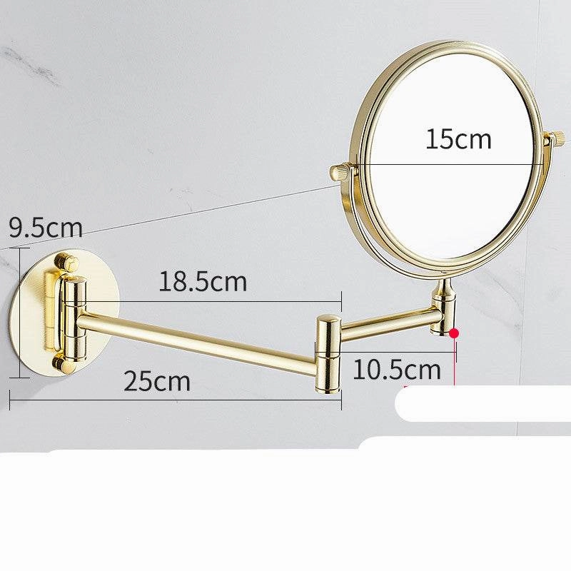 Punch-Free Makeup Mirror Mirror Double Sided Wall Mounted