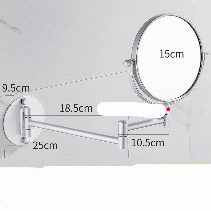 Punch-Free Makeup Mirror Mirror Double Sided Wall Mounted