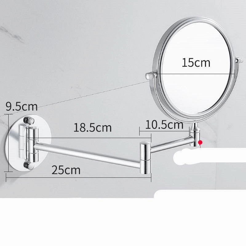 Punch-Free Makeup Mirror Mirror Double Sided Wall Mounted