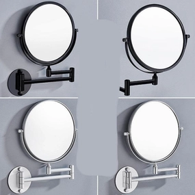 Punch-Free Makeup Mirror Mirror Double Sided Wall Mounted