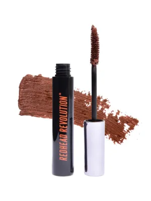Redhead Revolution's Vegan Gingerlash Redhead Mascara | Auburn Brown Mascara for Redheads & Blondes (Honest Auburn)