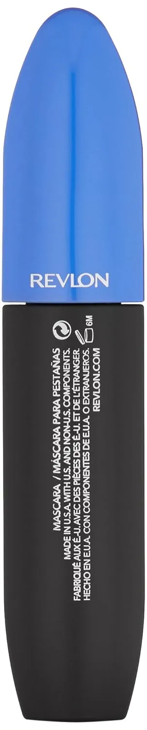 Revlon Mascara, Volume & Length Eye Makeup, Non-Waterproof, No Clump, Smudge Proof, Flake Proof, 301 Blackest Black, 0.28 Fl Oz