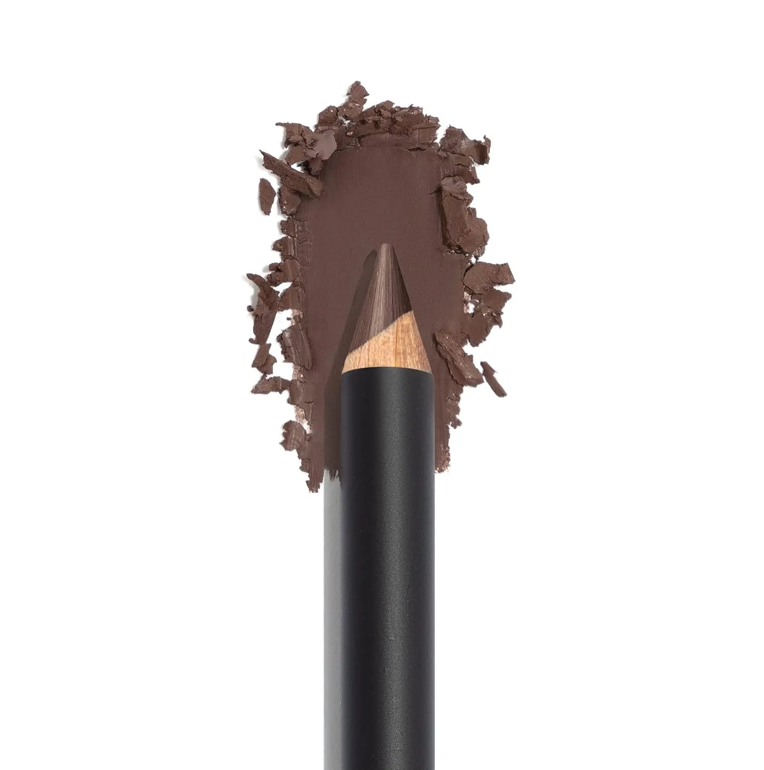 Sexy Eyebrow Pencil BRUNETTE. Natural Smudge Free, Long lasting, Ultra Fine, Brow Defining, Dual End Pencil by Romanovamakeup with Built-in Brush for All Day Eyebrows Exclusively for Brunette Hair.