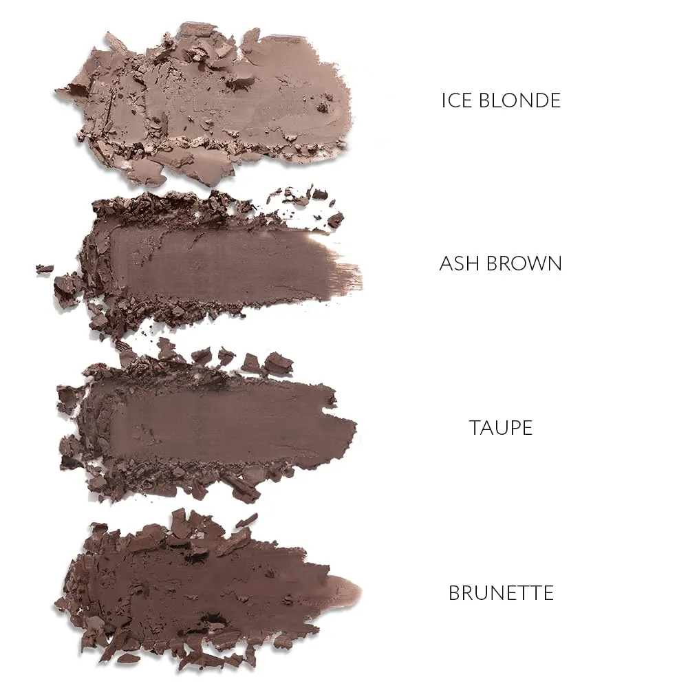 Sexy Eyebrow Pencil BRUNETTE. Natural Smudge Free, Long lasting, Ultra Fine, Brow Defining, Dual End Pencil by Romanovamakeup with Built-in Brush for All Day Eyebrows Exclusively for Brunette Hair.