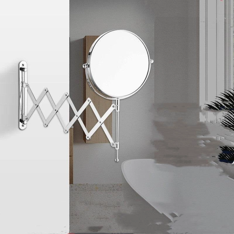 Simple Fashion Metal Makeup Mirror Wall Mounted Folding Mirror