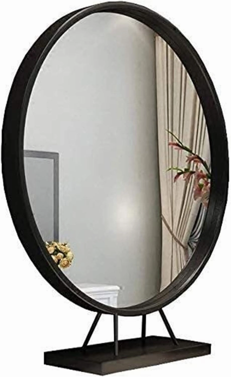 Single-Sided Round European Makeup Mirror Desktop Bedroom Desktop Princess Dressing Beauty Mirror