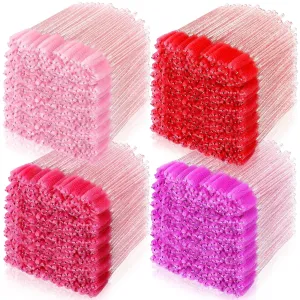 Skylety 1000 Pcs Disposable Mascara Wands Bulk Mascara Eyelash Brush Makeup Applicator Eyelash Wands for Eye Lash Extension, Eyebrow Comb, 3.9 x 0.2 x 0.3 Inch (Colorful)