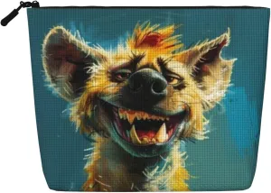 Smiling Hyena Series Makeup Bag Birthday Gift Mother'S Day Gifts Are The Internal Capacity Is Large Light And Cute Suitable For Daily Life Travel Etc