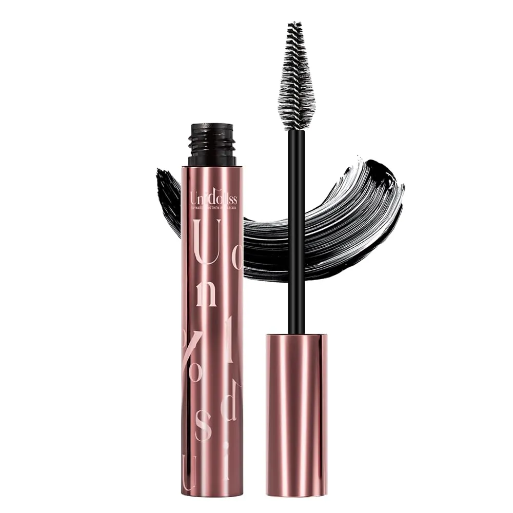 Unidollss Tubing Mascara Black Length & Volume with Lash-Nourishing Serum, No Clumps, Smudge-Proof Lash Extension Effect, Washable, Cruelty-Free & Gluten-Free, Safe for Sensitive Eyes