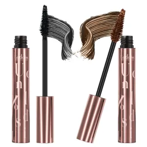 Unidollss Tubing Mascara Volume and Length Black & Brown 2Pcs Set Lengthening Long Lasting All Day, No Smudging, No Clumping, Washable Tubing Mascara for 30  Women, Gluten-free Safe for Sensitive Eyes