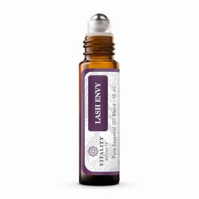 Vitality Extracts Lash Envy Roll-On - Eyelash Enhancing Serum, Essential Oil Blend, Castor Oil, Thicker & Fuller Looking Lashes, Fatty Acids