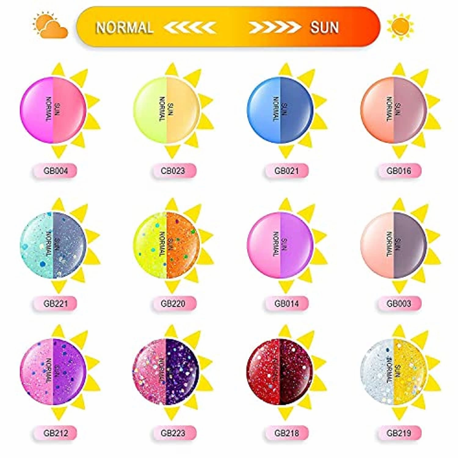 Wakaniya Dip Powder Kit Bundle-48Pcs Dip Powder Nail Kit, 24 Colors Changing Glitter Dipping Powder Kit for Starter and Professionals Gift Home Salon DIY