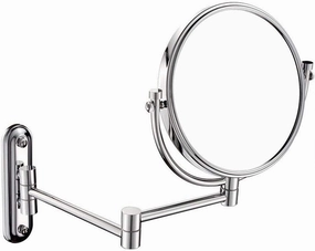 Wall-Mounted Makeup Mirror Bathroom Wall-Mounted 8-inch Cosmetic Mirror 7X Magnification Double-Sided Folding Mirror Grooming Mirrors
