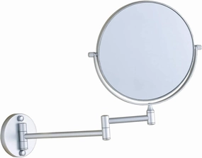 Wall-Mounted Makeup Mirror Scrub Version Wall-Mounted Beauty Mirror 8 Inch Makeup Mirror Bathroom Folding Magnification 3X
