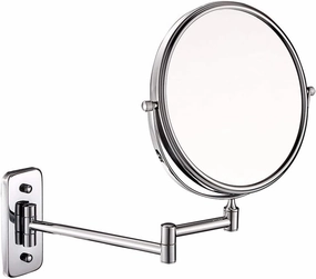Wall-Mounted Makeup Mirror Wall-Mounted 8-inch 10X Magnifying Mirror Double-Sided Folding Vanity Mirror