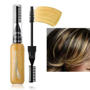 Washable Hair Chalk Comb - Hair Coloring Chalk, Vibrant Hair Chalk | Hair Color Mascara Set | 8 Color Washable Hair Chalk Set, Temporary Hair Color Dye, Hair Highlighting Accessories For Adults