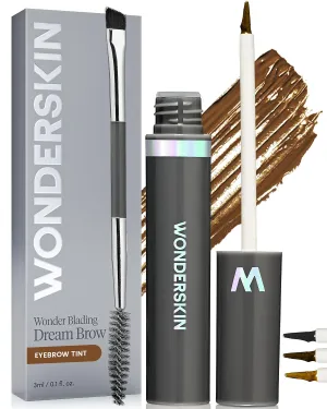Wonderskin Dream Brow Eye Brow Gel, Long Lasting Eyebrow Gel, Waterproof, Transfer Proof Tinted Filler Eyebrow Mascara (Brunette)
