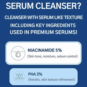 YOUTH O'CLOCK Time Concentrate Serum Cleanser (5.07 fl.oz. 150ml) Niacinamide 5%   PHA 3%